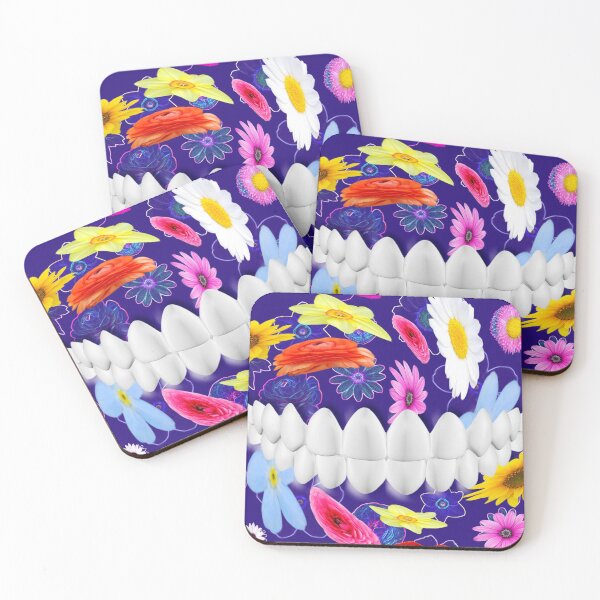 Item preview, Perfect White Teeth Smile Colorful Flower Spin designed and sold by dentalart.
