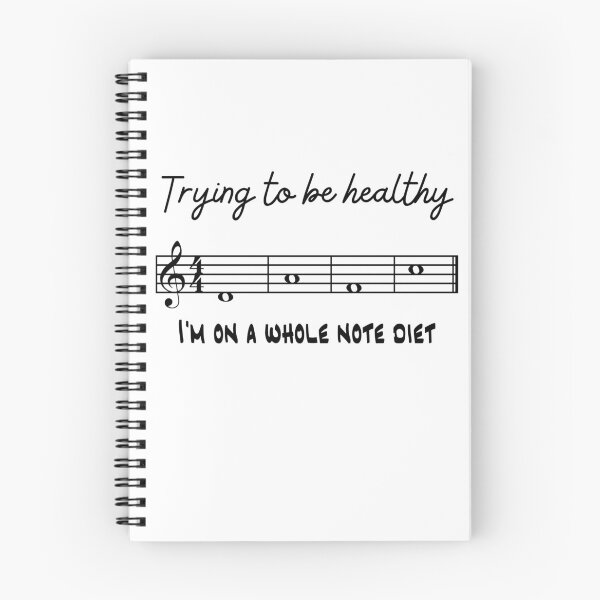 Item preview, I'm on a Whole Note Diet designed and sold by Fun-N-Cool-Tees.