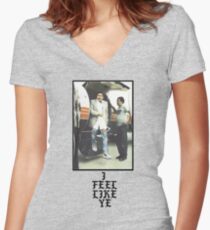 Pablo TLOP Escobar Narcos Women's Fitted V-Neck T-Shirt