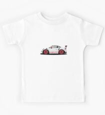 Porsche White GT3 RS Kids Tee