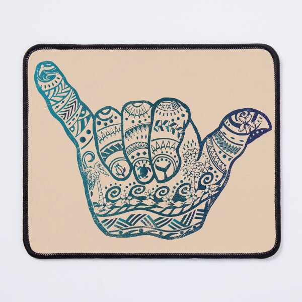 Item preview, Blue Hawaiian Tribal Shaka - Hang Loose Distressed designed and sold by sunnthreads.