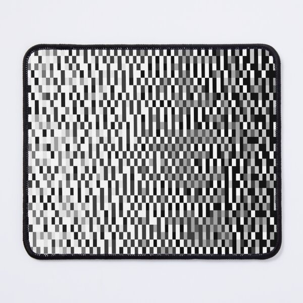 Item preview, Black and White Retro Pixel Rain Gradient Pattern designed and sold by patternsoup.