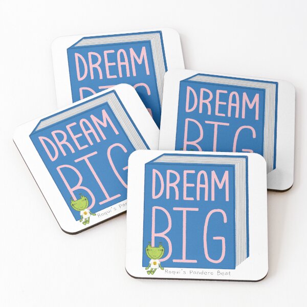 Item preview, Dream Big Sticker from Book "Roqui's Pandero Beat" designed and sold by aventurasEnESL.
