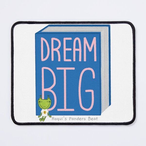 Item preview, Dream Big Sticker from Book "Roqui's Pandero Beat" designed and sold by aventurasEnESL.