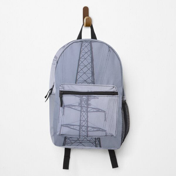 Item preview, Towering electrical power pylons disappearing into thick fog landscape designed and sold by James-Cole.