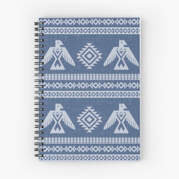 Item preview, Denim ethnic ornament with eagle designed and sold by IrmaIrma.