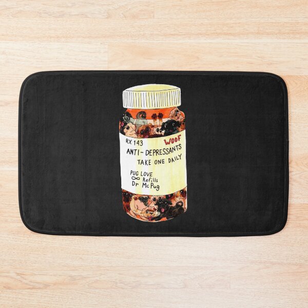 Item preview, Daily Dose Pug Illustration Sticker designed and sold by LeaFriedrichs.