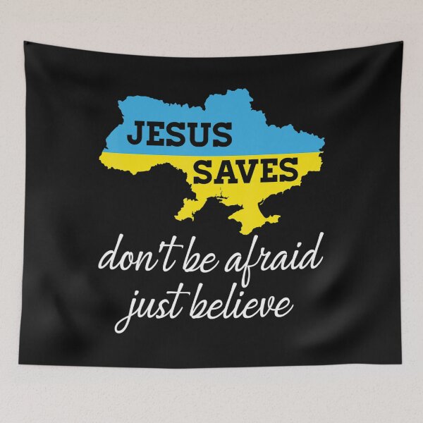 Item preview, Jesus Saves Support Ucrania Map Christian Faith Trust In God  designed and sold by Jonny021.