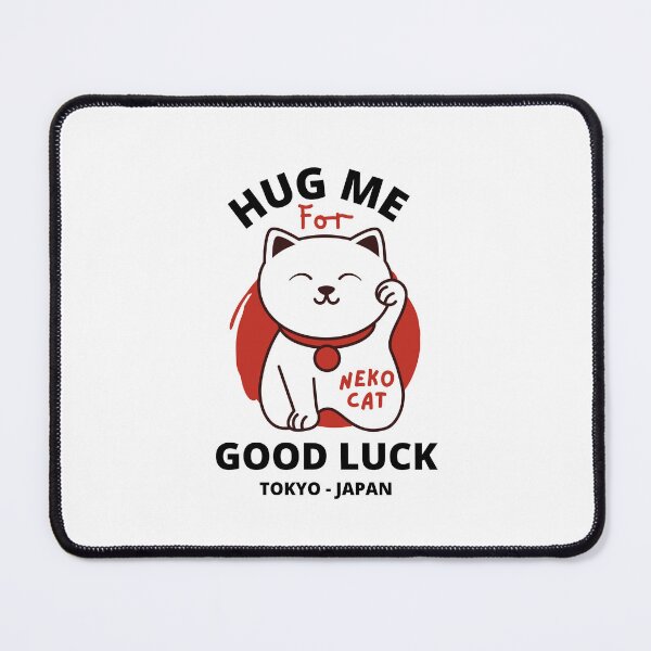Item preview, Hug Me For Good Luck Design - Red Wight Maneki-Neko The Luck Cat designed and sold by player-502.