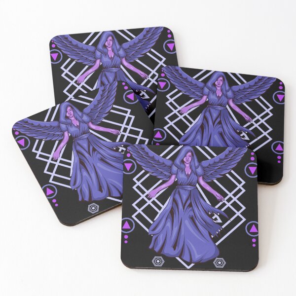 Item preview, Dark Angel with Sacred Geometry Background designed and sold by Cassandra2016.