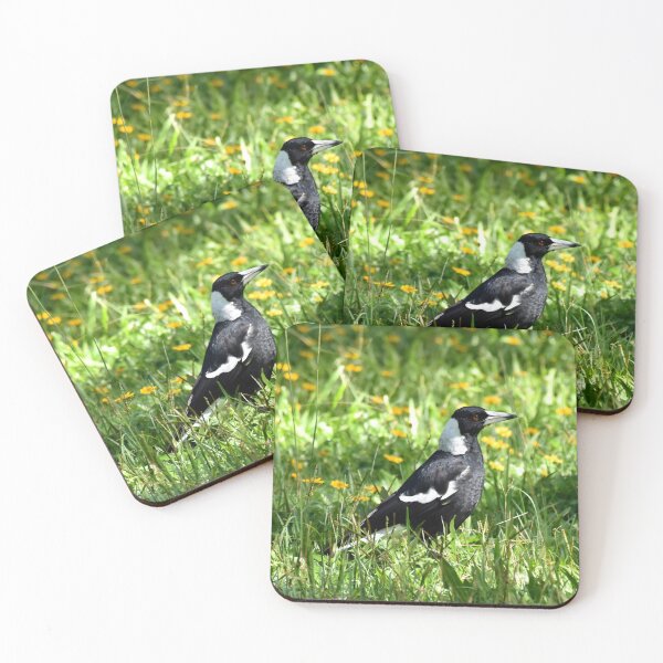 Item preview, Magpie in a Pretty Field of Flowers designed and sold by Digitaldingo.