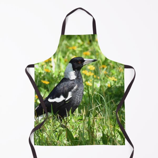 Item preview, Magpie in a Pretty Field of Flowers designed and sold by Digitaldingo.