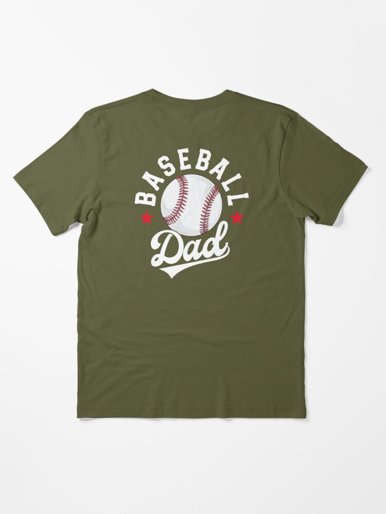 Baseball Dad Matching Family School Ball Papa Fathers Day Essential T-Shirt  for Sale by 14thFloor