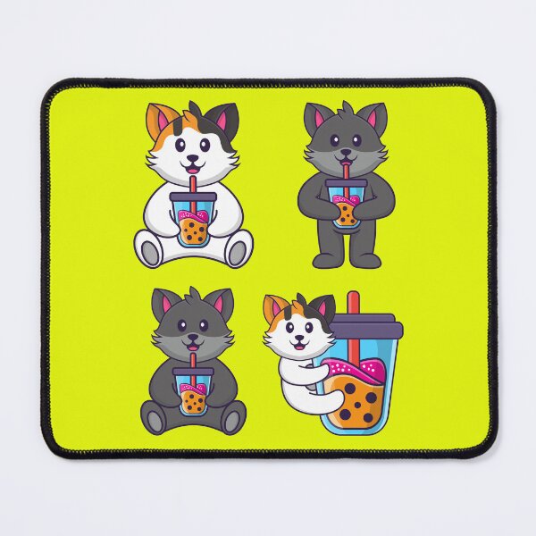 Item preview, funny boba cat drinking boba cats drinking boba designed and sold by Tshirtk.