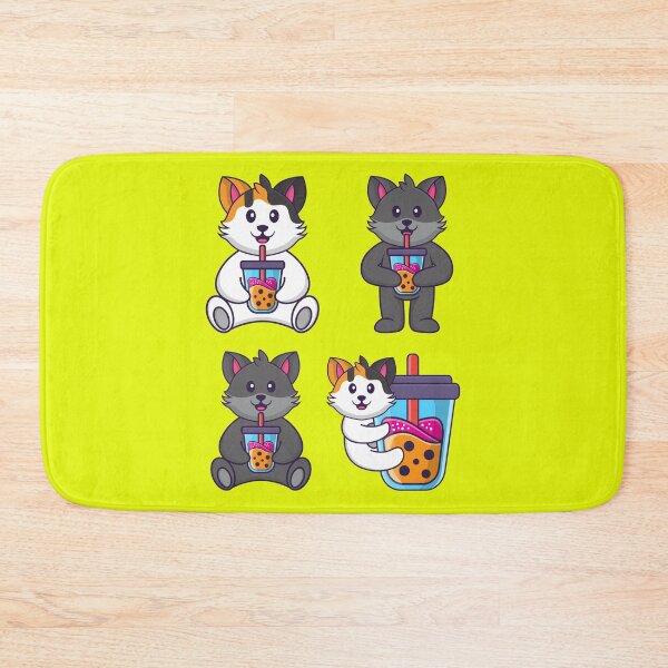 Item preview, funny boba cat drinking boba cats drinking boba designed and sold by Tshirtk.