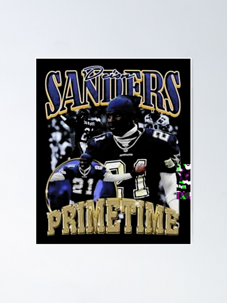 Great Deion Sanders Baltimore Ravens Art Lithograph LE 