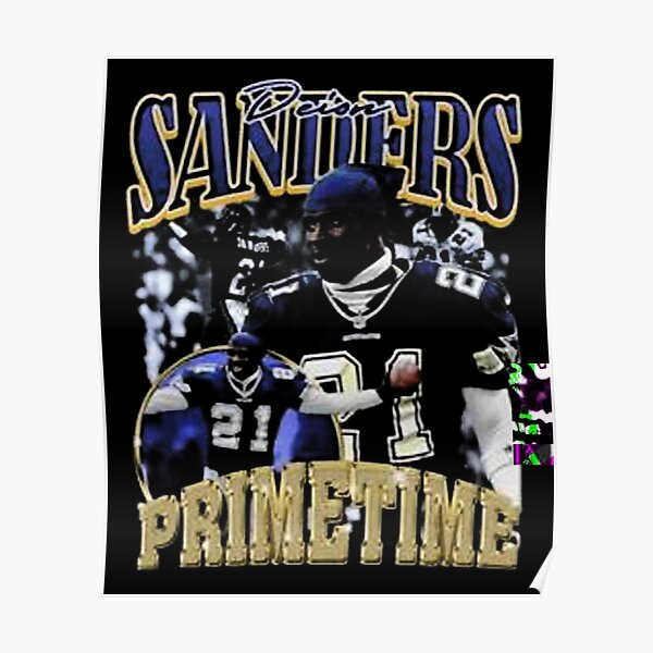 21 DEION SANDERS Dallas Cowboys NFL CB/RS Blue Throwback Jersey