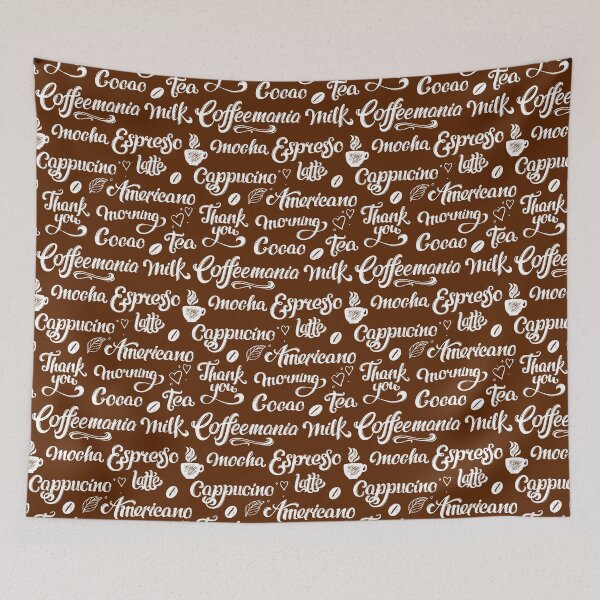 Item preview, Coffeemania Coffee Text Pattern designed and sold by LarkDesigns.