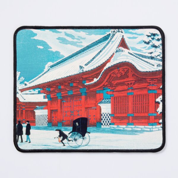 Item preview, The Red Gate of Hongo in Snow designed and sold by vanyadesign.