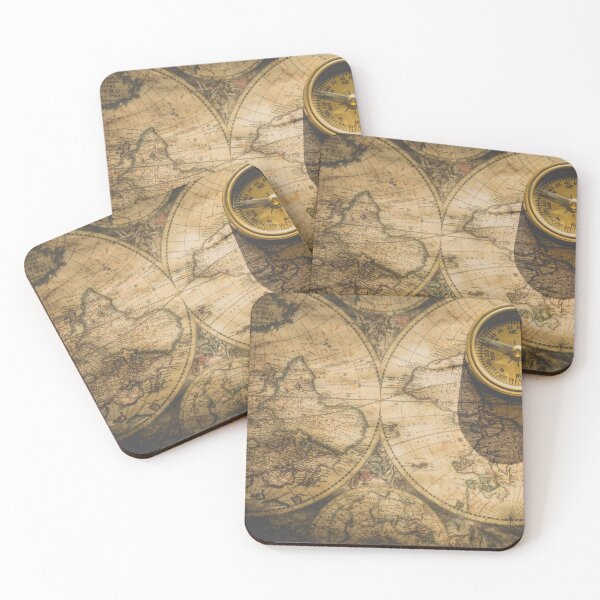 Item preview, Vintage Map with Compass designed and sold by SuziQPrayers427.