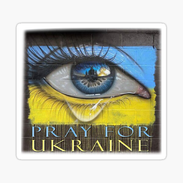 Pray For Ukraine Sticker