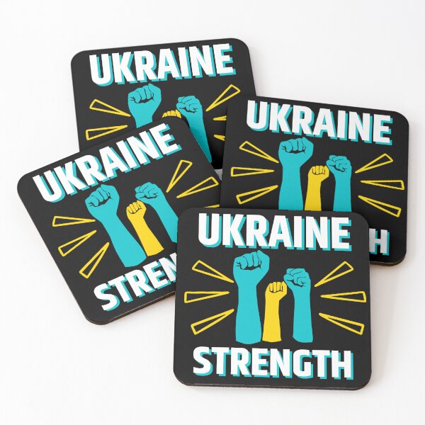 Item preview, I stand with UKRAINE T SHIRT / UKRAINE STRONG T SHIRT designed and sold by JAdotdotDesigns.