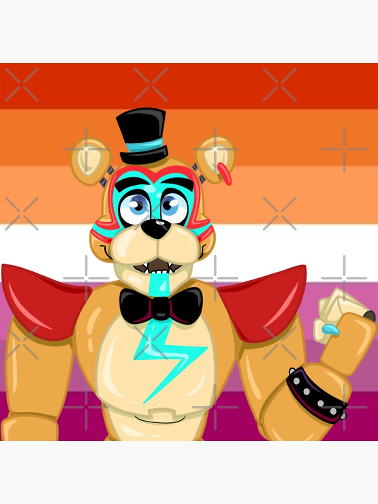 Fnaf Security Breach Glamrock Freddy Fazbear Queer Pride Halfbody Sexiz Pix 6413