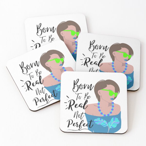 Item preview, You were born to be real not perfect | born to be real not perfect | perfectionist designed and sold by Vicsdesignsart.