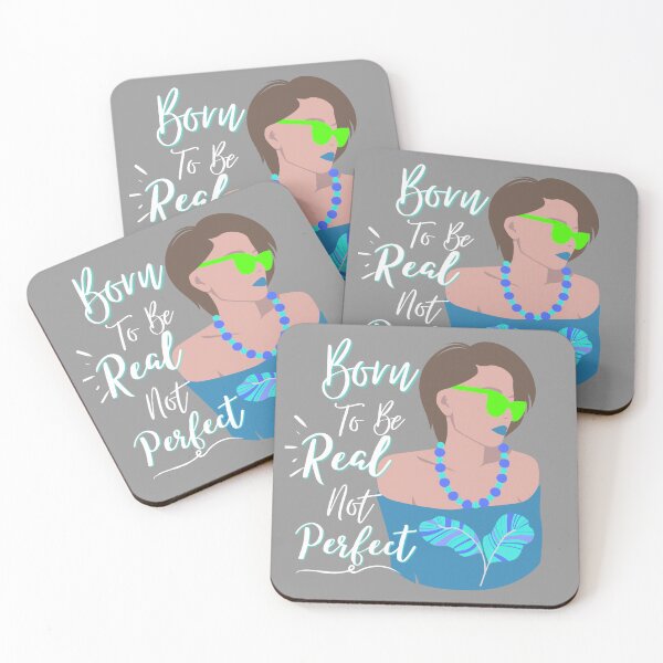 Item preview, You were born to be real not perfect | born to be real not perfect | perfectionist designed and sold by Vicsdesignsart.