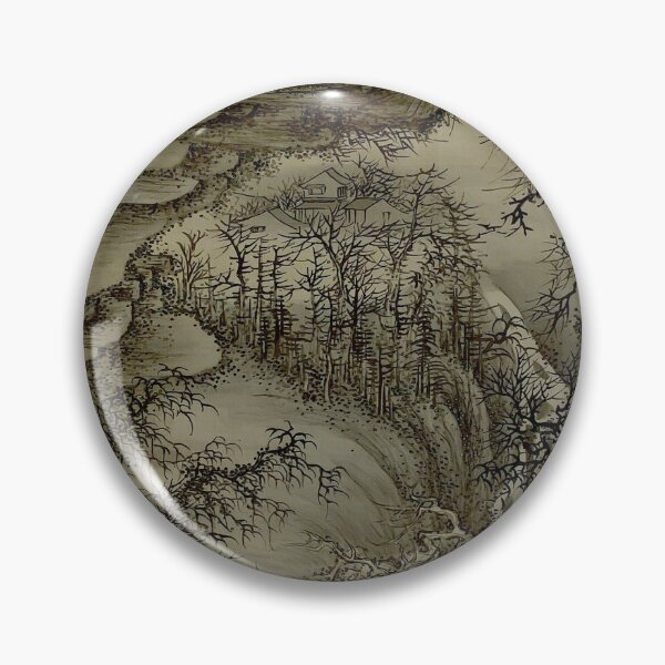 Item preview, Winter Landscape dated 1840 Hayashi Hyakuhi 林百非 |  designed and sold by Atomiccat.