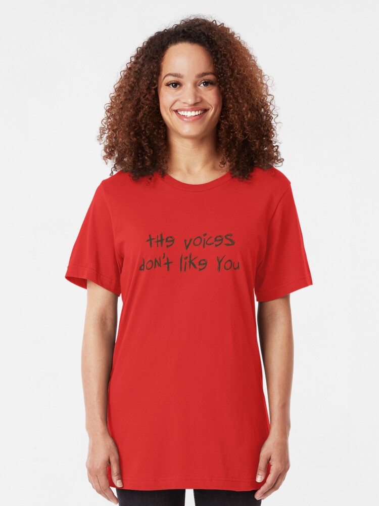 Alternate view of Voices Don't Like You Slim Fit T-Shirt