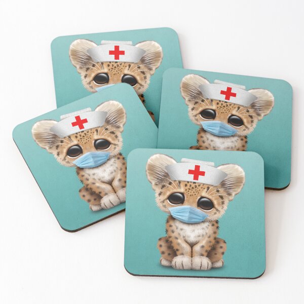 Item preview, Cute Leopard Cub Nurse designed and sold by JeffBartels.