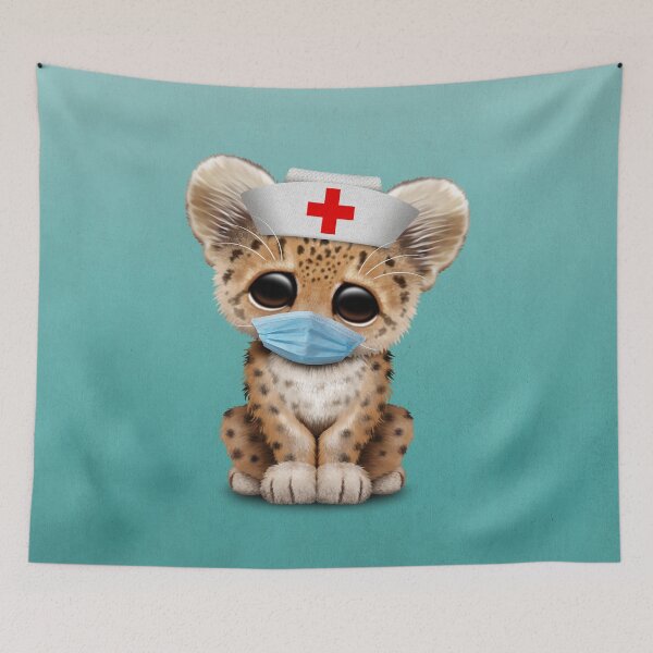 Item preview, Cute Leopard Cub Nurse designed and sold by JeffBartels.