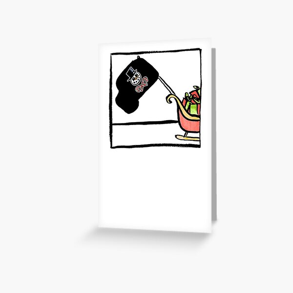 The Holly Jolly Roger Greeting Card