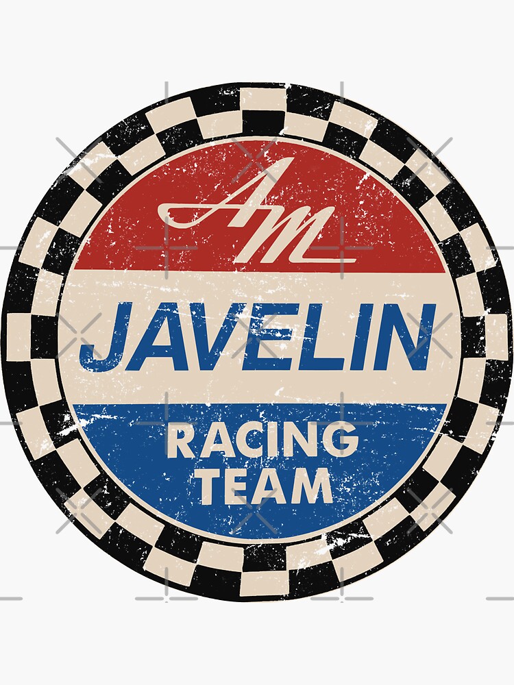 Vintage AMC American Motors Red, White, and Blue Javelin Racing Team Pullover Hoodie Vintage AMC American Motors Red, White, and Blue Javelin Racing Team Pullover Hoodie