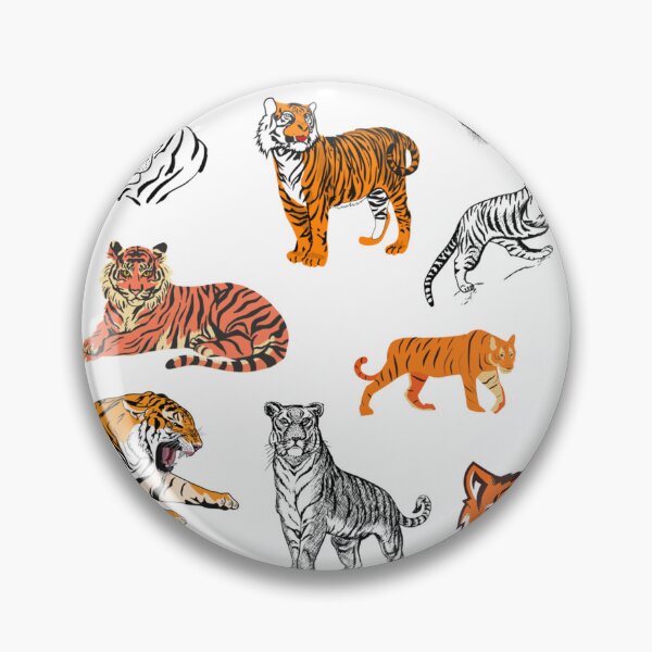 Item preview, Exotic Growling Bengal Tiger Pattern Orange and Black/White designed and sold by stareve.