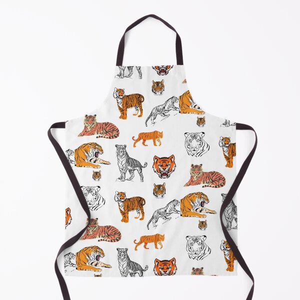 Item preview, Exotic Growling Bengal Tiger Pattern Orange and Black/White designed and sold by stareve.