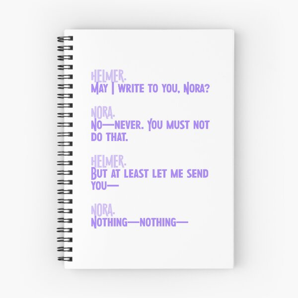Item preview, A Doll's House Quote: May I write to you? designed and sold by rissidesigns.