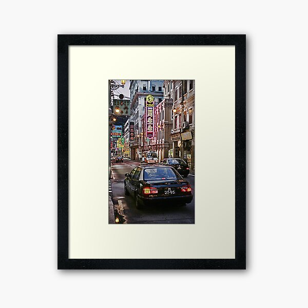 Macau - Street Scene Framed Art Print