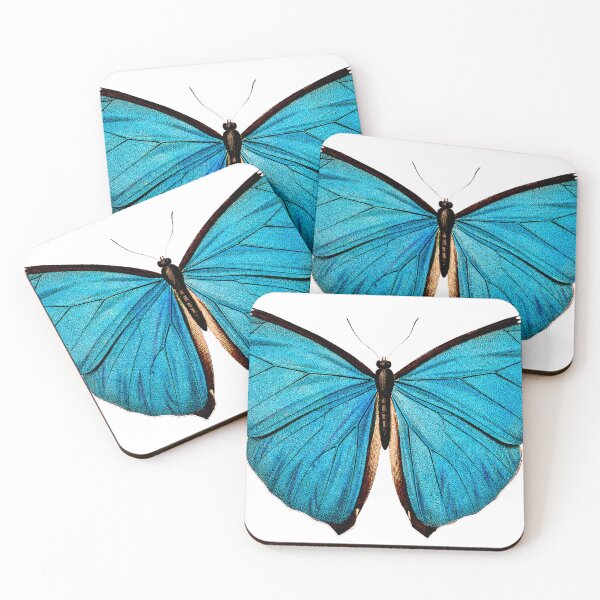 Item preview, Turquoise Vintage Butterfly Print designed and sold by SuziQPrayers427.