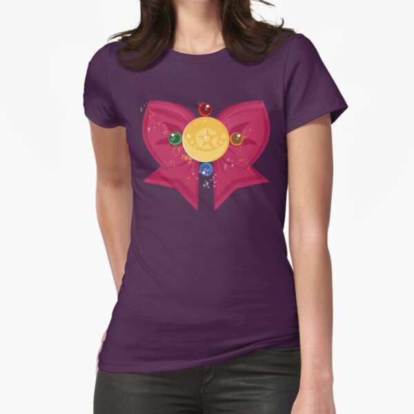 Sailor Moon Crystal Bow Fitted T-Shirt
