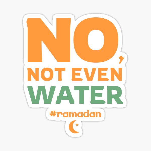 Item preview, funny fasting quote - ramadan quotes 2 designed and sold by EfenDesign.
