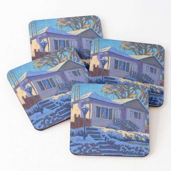 Item preview, House on morning winter day designed and sold by kira-culufin.