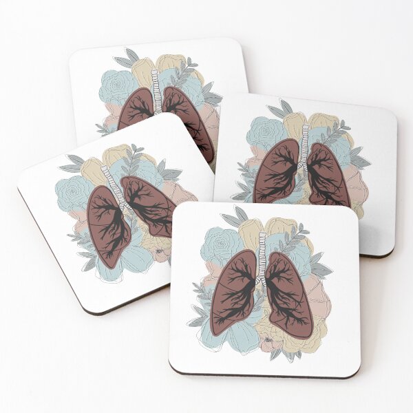 Item preview, Pastel Lungs with Flowers Sticker designed and sold by llmdesigns.