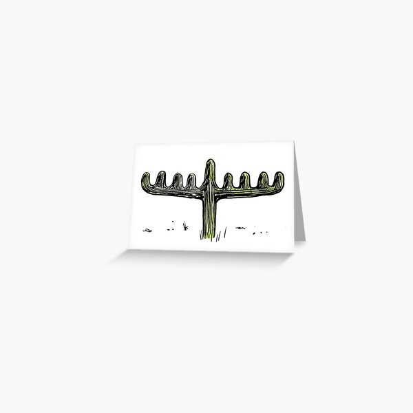 Desert Menorah Greeting Card