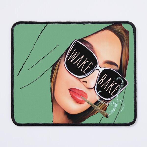 Item preview, Wake and Bake Weed/Marijuana/Pot/Cannabis Stoner Girl in a Hoodie With Sunglasses Smoking a Joint designed and sold by SteamParliament.