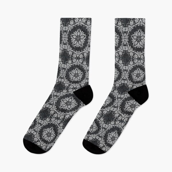 Item preview, black swirly floral pattern           designed and sold by Rosestorling.