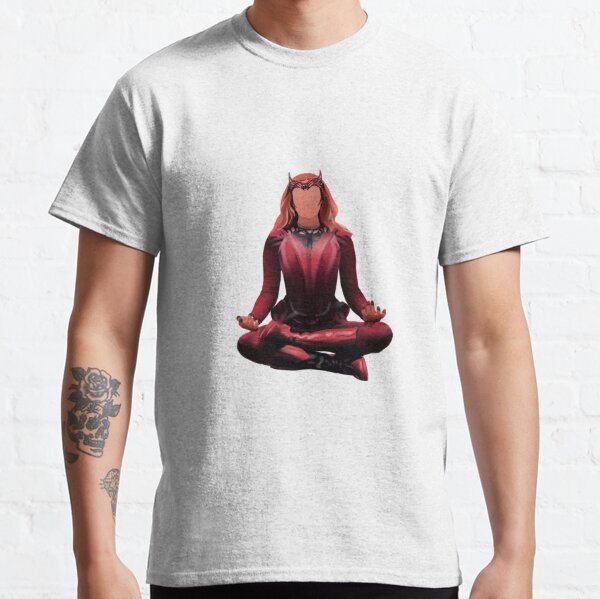  Marvel Scarlet Witch Silhouette Icon V-Neck T-Shirt : Clothing,  Shoes & Jewelry