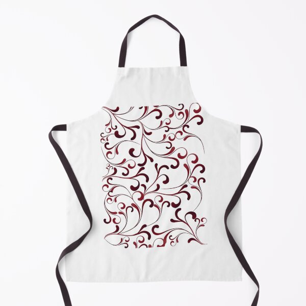 Item preview, black swirly floral pattern designed and sold by Rosestorling.