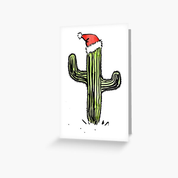 Festive Saguaro Greeting Card
